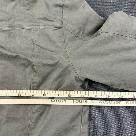 Kuhl Jacket Womens Small Flannel Lined Canvas Generatr Green Military Full Zip - Picture 9 of 10